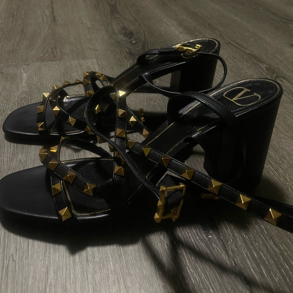 Authentic black Valentino sandals